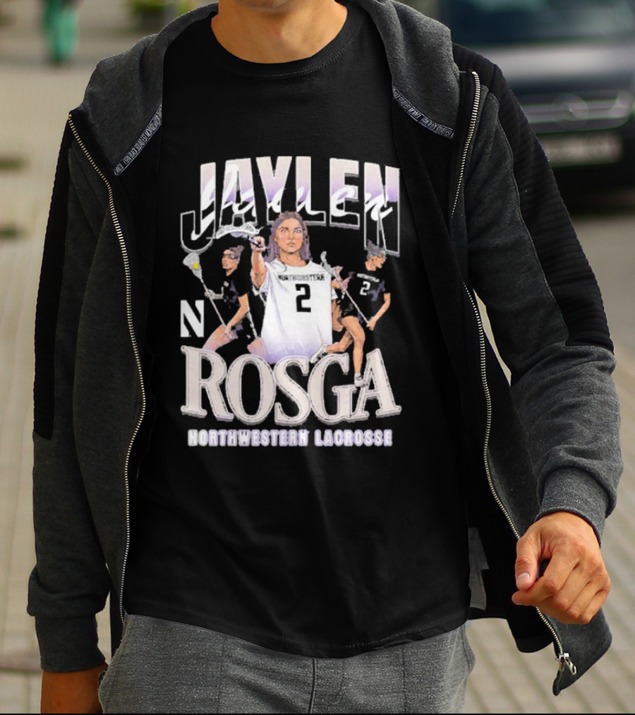 Jaylen Rosga Northwestern Lacrosse Player No. 2 T-Shirt