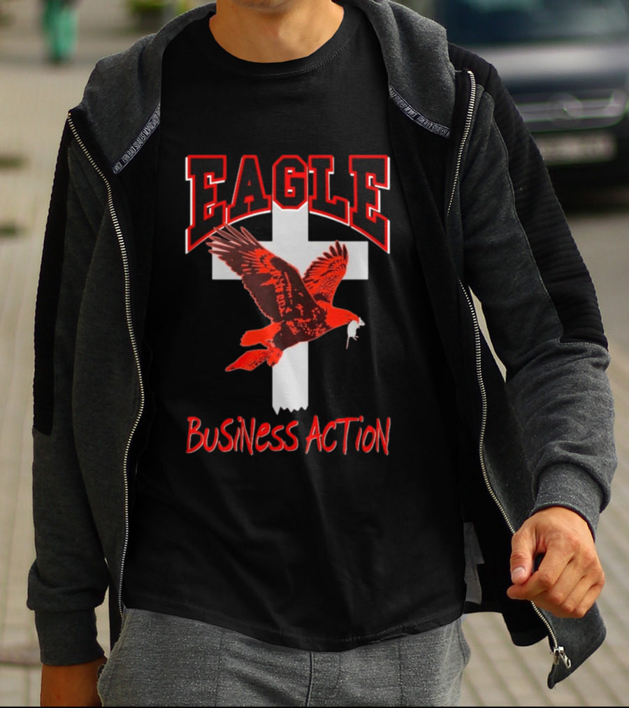 Milano Ovest Eagle Business Action Cross Wings T-Shirt