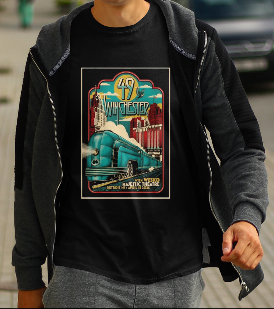 49 Winchester Majestic Theatre Detroit MI April 18 2026 Wesko T-Shirt