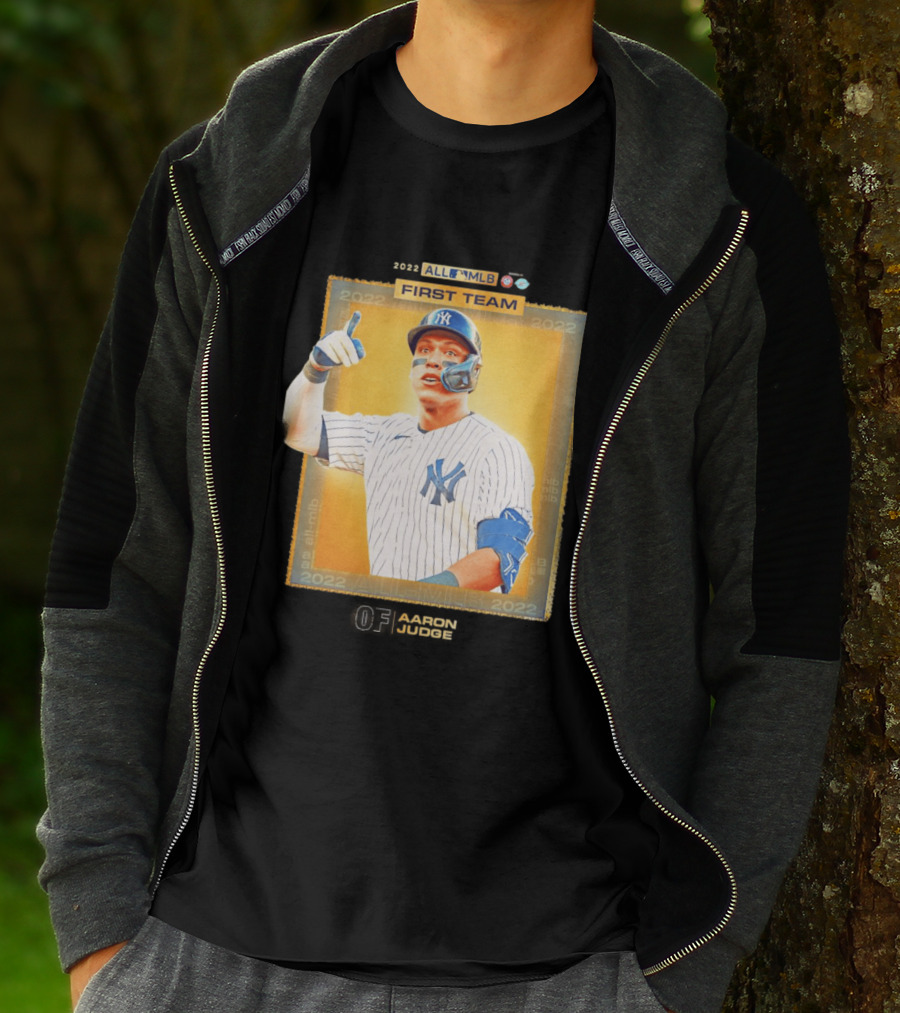 Aaron Judge 2022 All MLB First Team Yankees Player Recognition T-Shirt