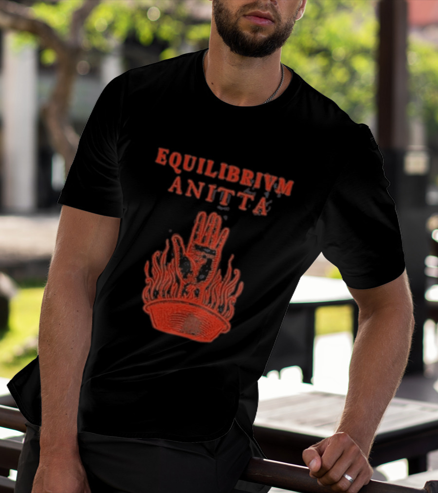 Equilibrivm Anitta Hand With Flames T-Shirt