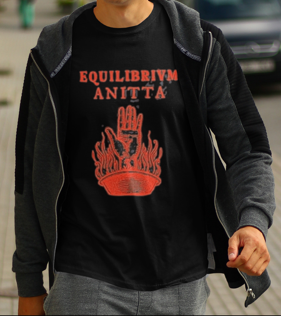 Equilibrivm Anitta Hand With Flames T-Shirt