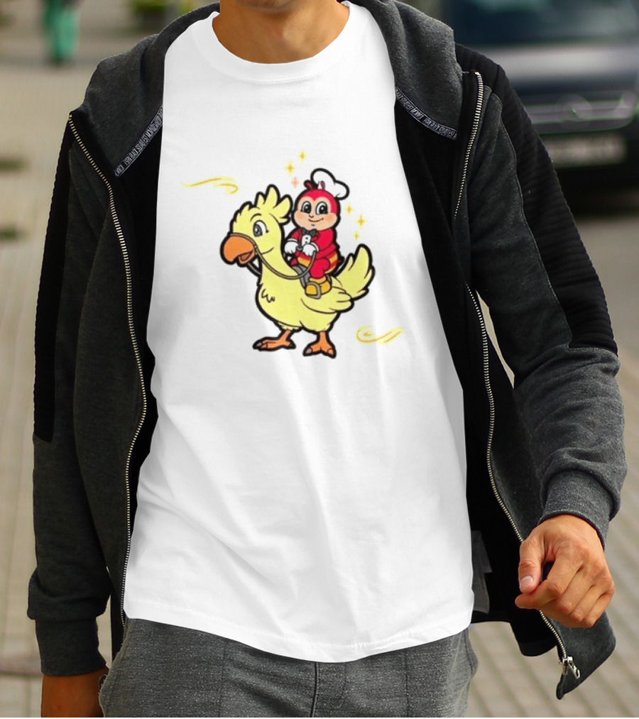 2026 Jollibee Hear Feel Think Riding Chocobo T-Shirt