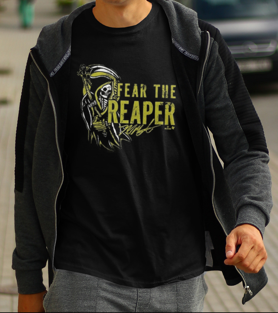 Mason Miller Fear The Reaper Skull Scythe T-Shirt