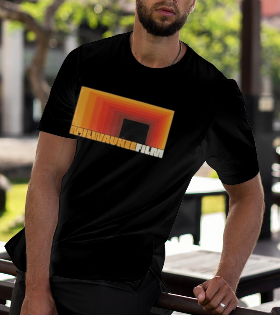 Milwaukee Film Retro Gradient Rectangle T-Shirt