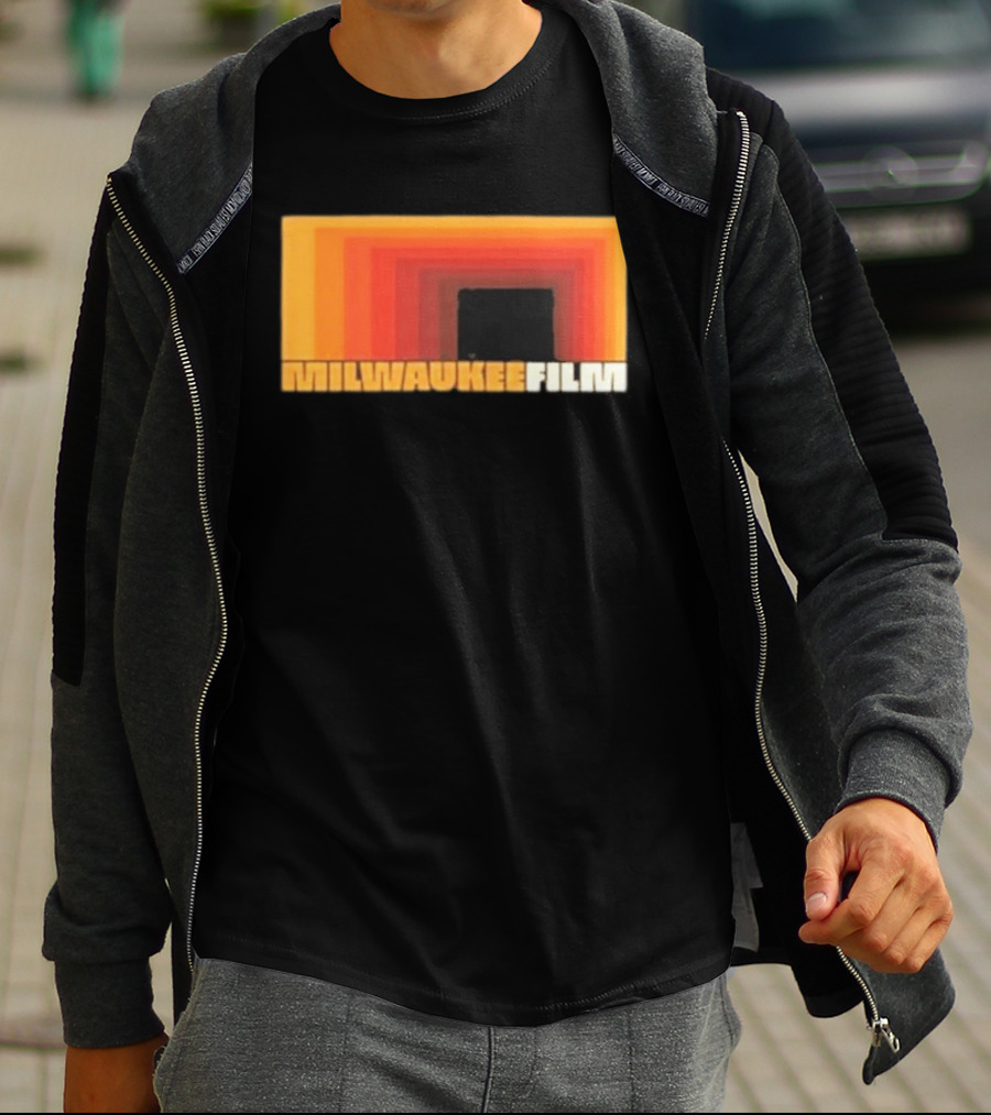Milwaukee Film Retro Gradient Rectangle T-Shirt