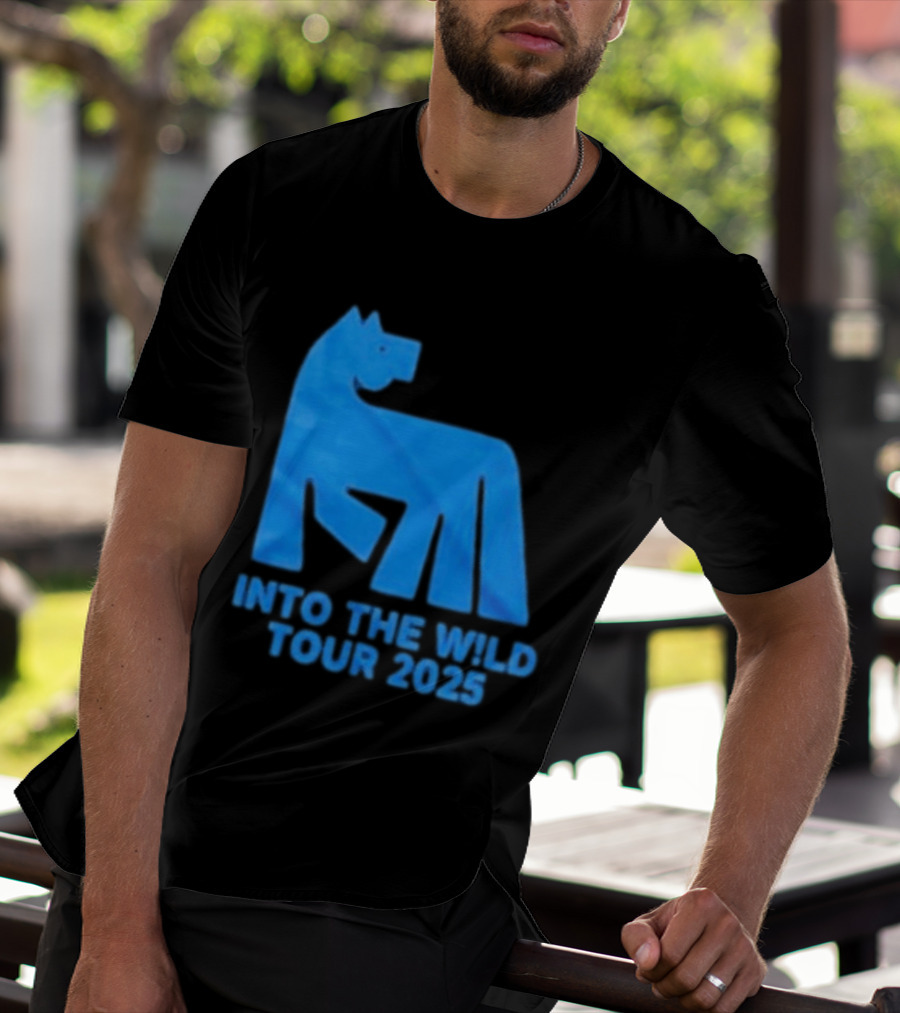 Russ Into The Wild Tour 2025 Blue Bear T-Shirt