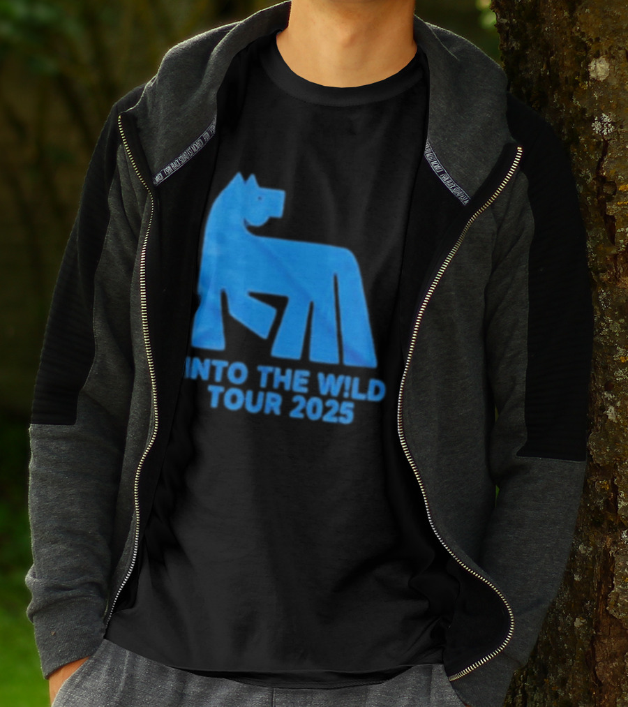 Russ Into The Wild Tour 2025 Blue Bear T-Shirt