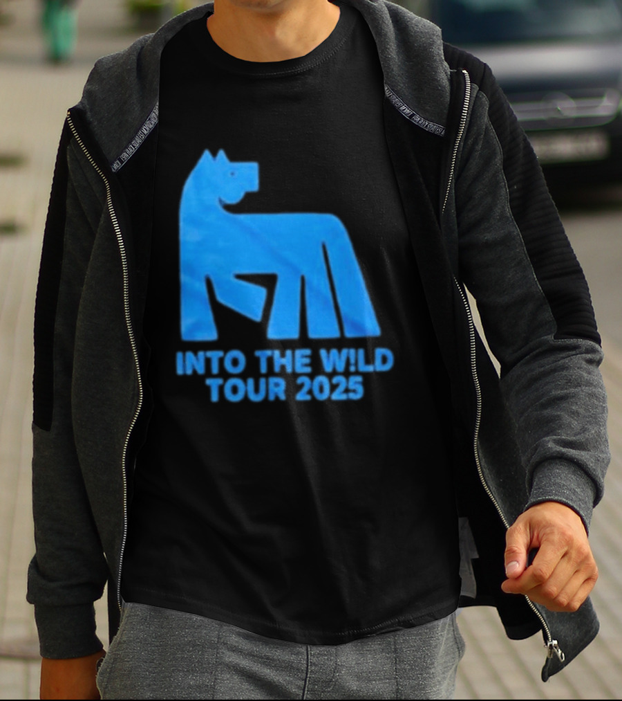 Russ Into The Wild Tour 2025 Blue Bear T-Shirt