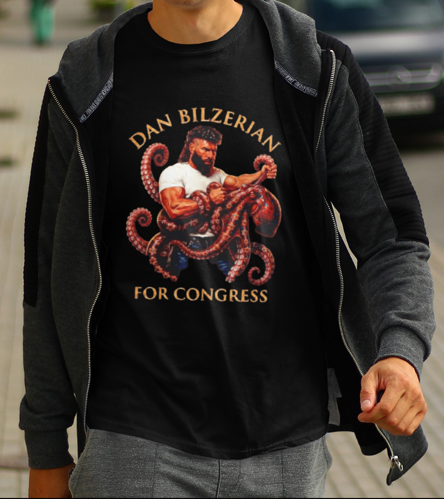 Dan Bilzerian For Congress Octopus Publicity Campaign T-Shirt
