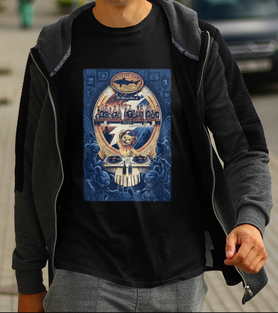Dogfish Head Craft Brewery Grateful Dead Record Store Day 2026 T-Shirt