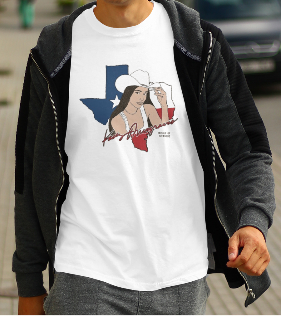 Kacey Musgraves Texas Map Middle Of Somewhere Cowboy Hat T-Shirt