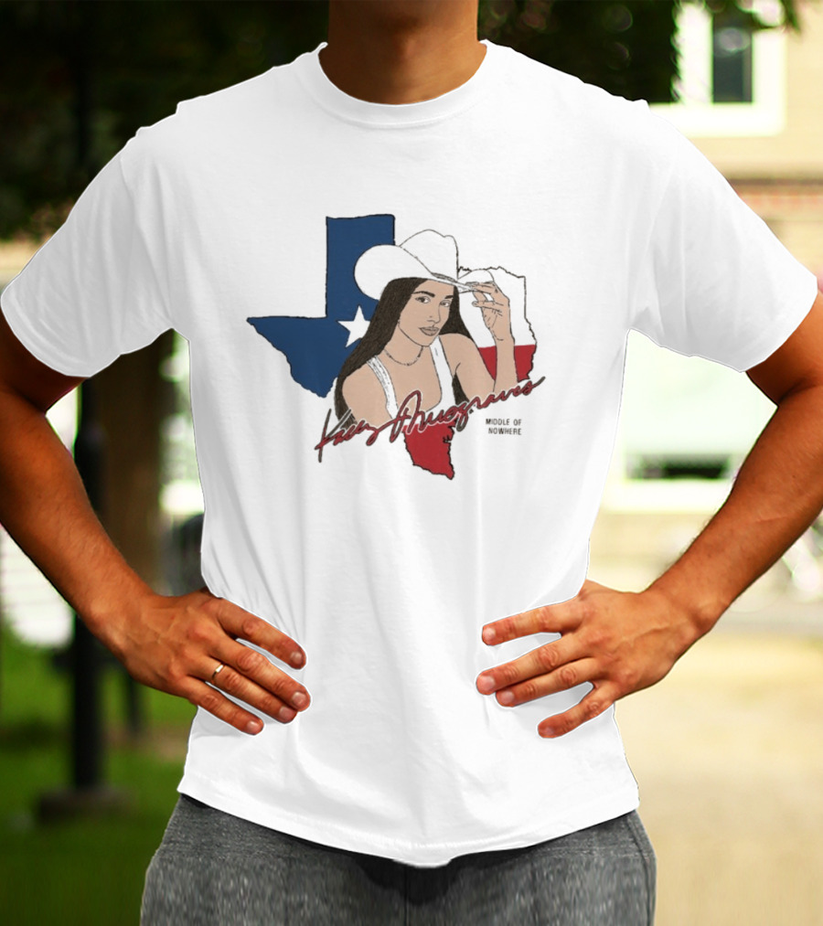Kacey Musgraves Texas Map Middle Of Somewhere Cowboy Hat T-Shirt