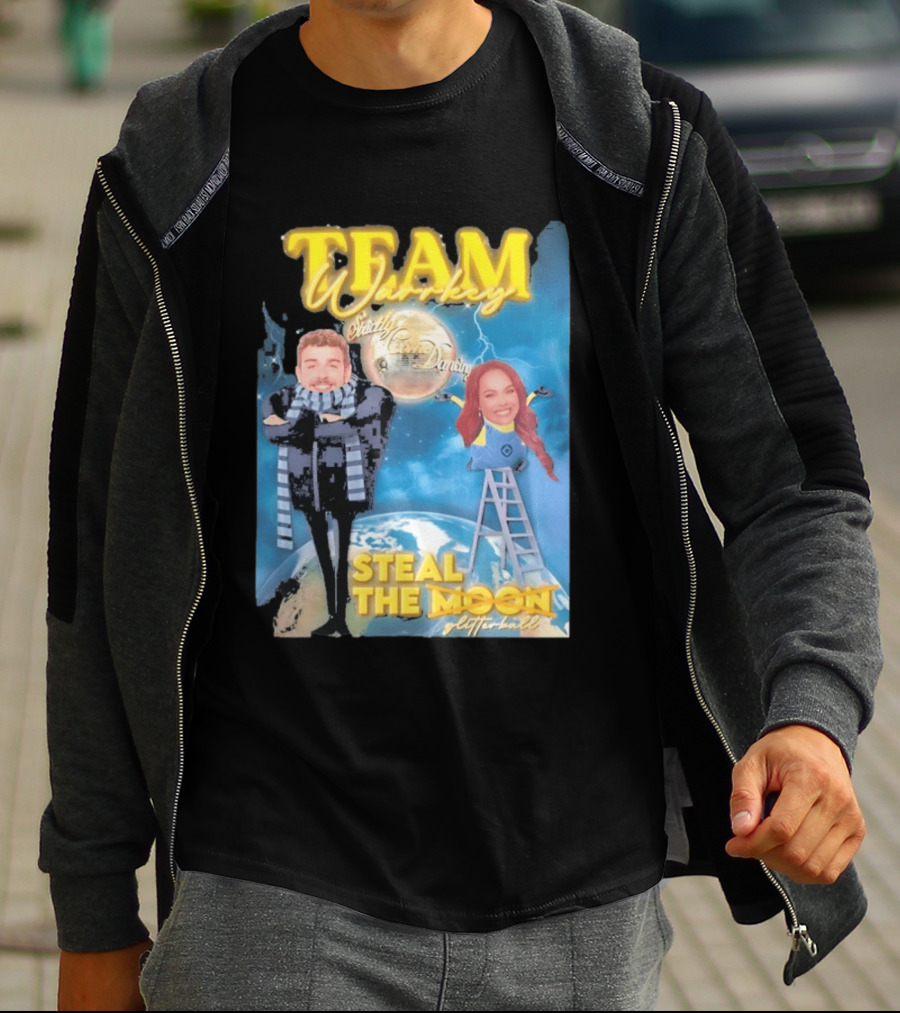 Team Warrkey Strictly Steal The Moon Dancing Planet Earth T-Shirt