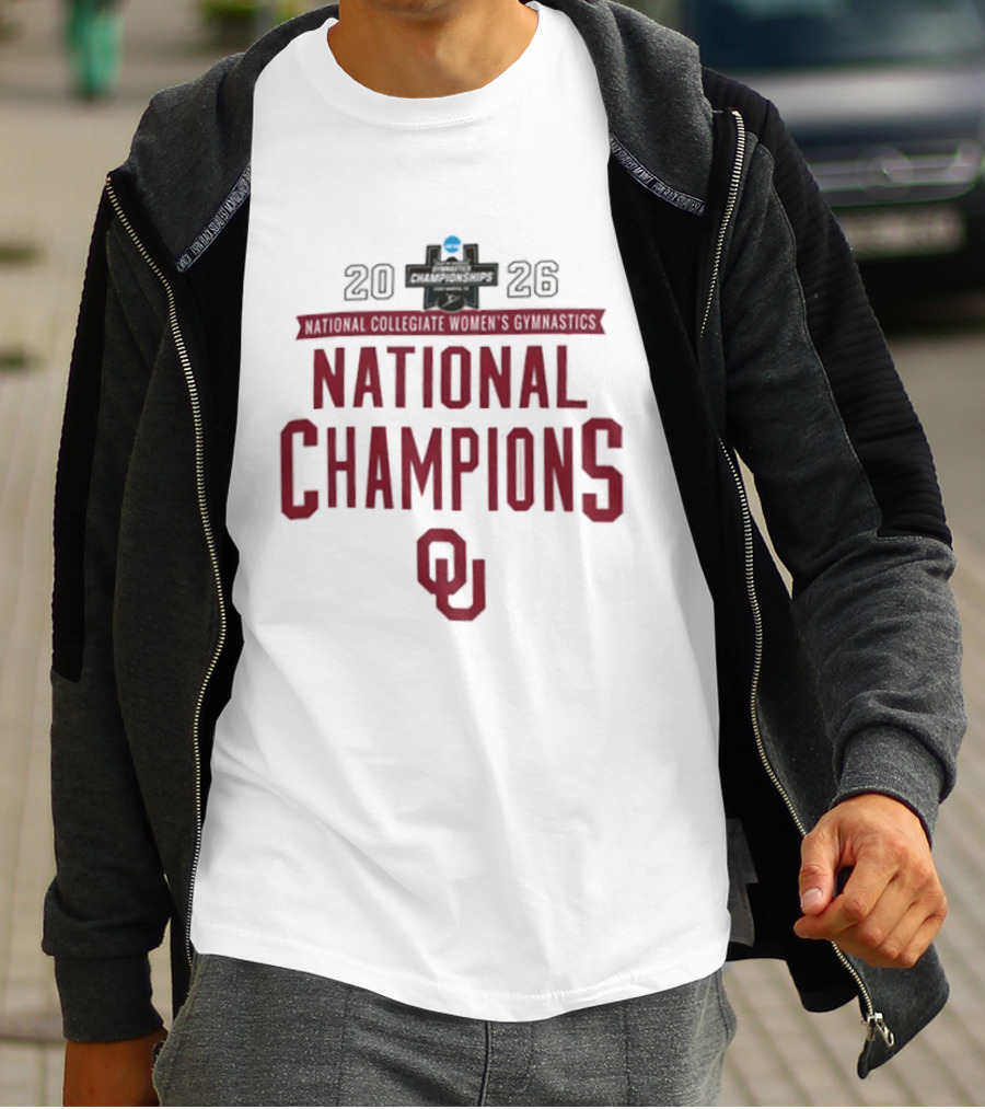 Oklahoma Sooners Gymnastics National Champions 2026 T-Shirt