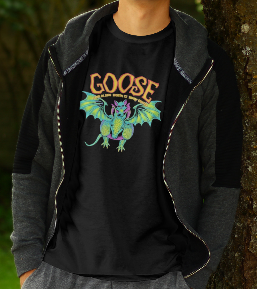 Goose Apr 24 2026 Austin TX Moody Center Dragon Event T-Shirt