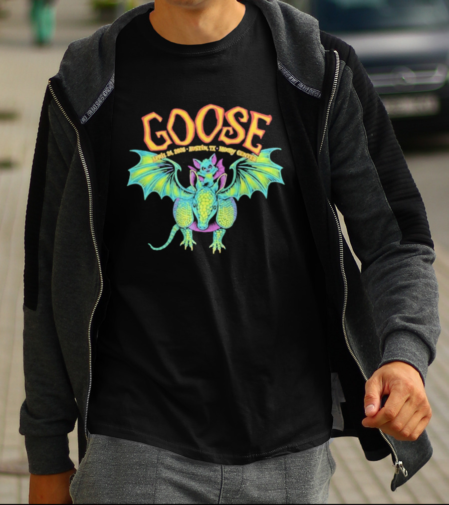 Goose Apr 24 2026 Austin TX Moody Center Dragon Event T-Shirt