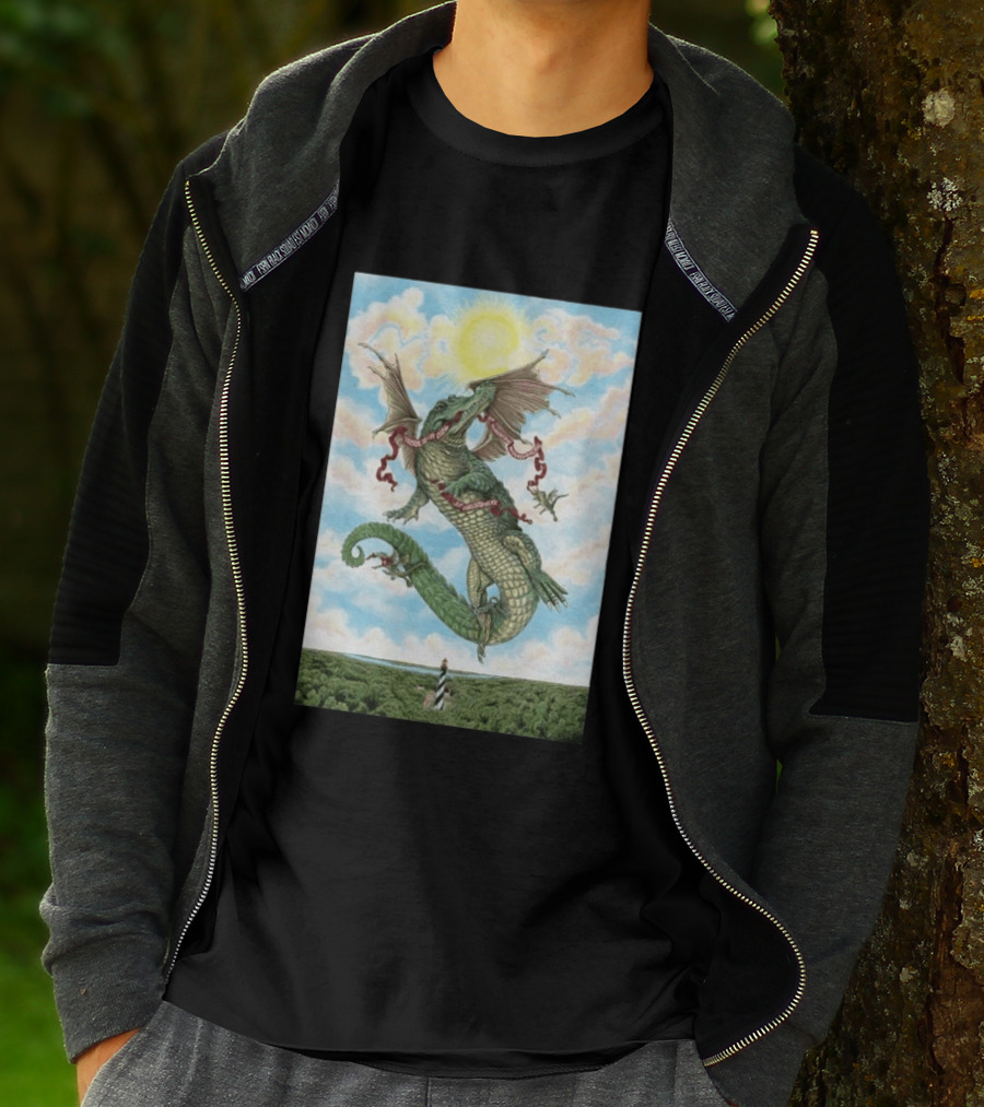Goose St. Augustine Amphitheatre Concert April 18 19 2026 Flying Dragon And Lighthouse T-Shirt