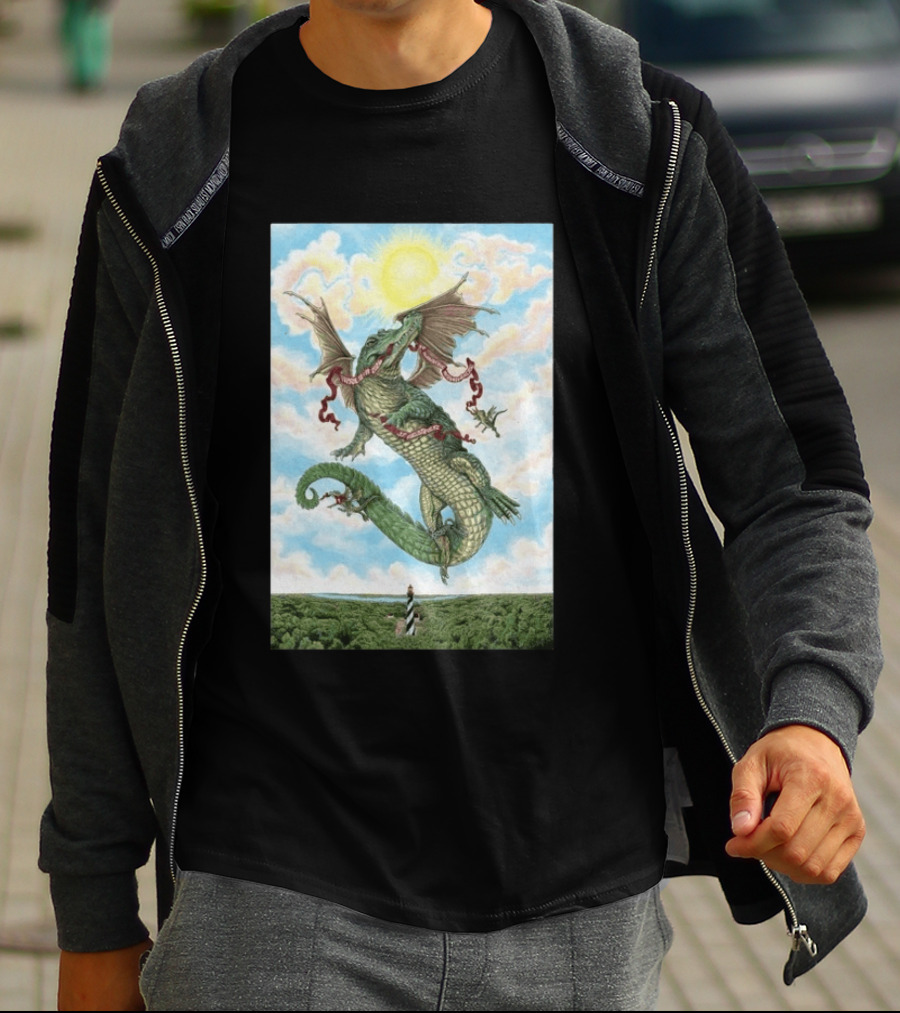 Goose St. Augustine Amphitheatre Concert April 18 19 2026 Flying Dragon And Lighthouse T-Shirt