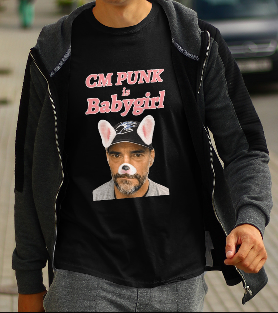 CM Punk Is Babygirl With Cute Ears And Nose Accessory T-Shirt