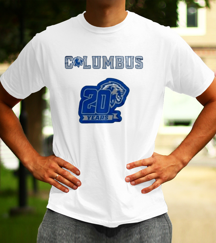 Columbus Lions 20 Years Celebration T-Shirt