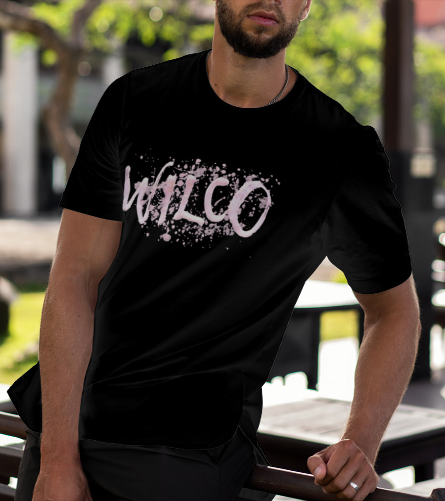 Wilco Paint Splatter Pink T-Shirt