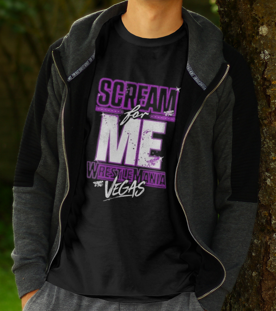 WWE WrestleMania Scream For Me Vegas Paige T-Shirt