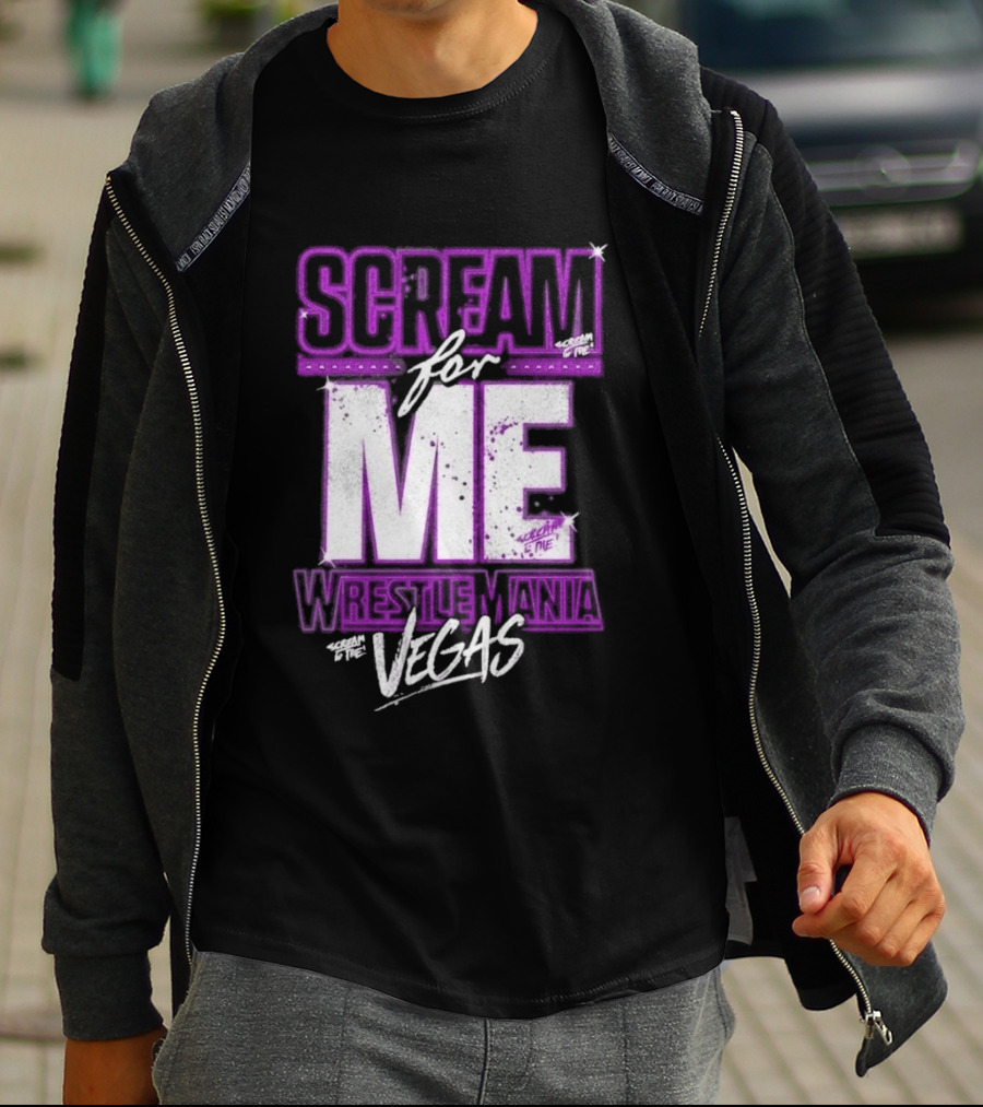 WWE WrestleMania Scream For Me Vegas Paige T-Shirt