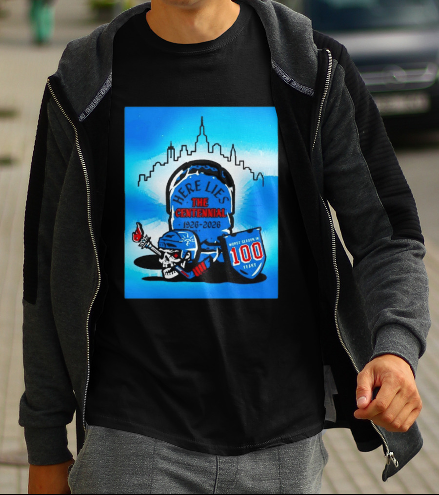 New York Rangers Here Lies The Centennial 1926 2026 Worst Season In 100 Years T-Shirt