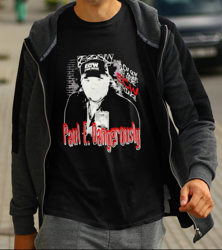 Paul E Dangerously ECW Hardcore Iconic Wrestling T-Shirt