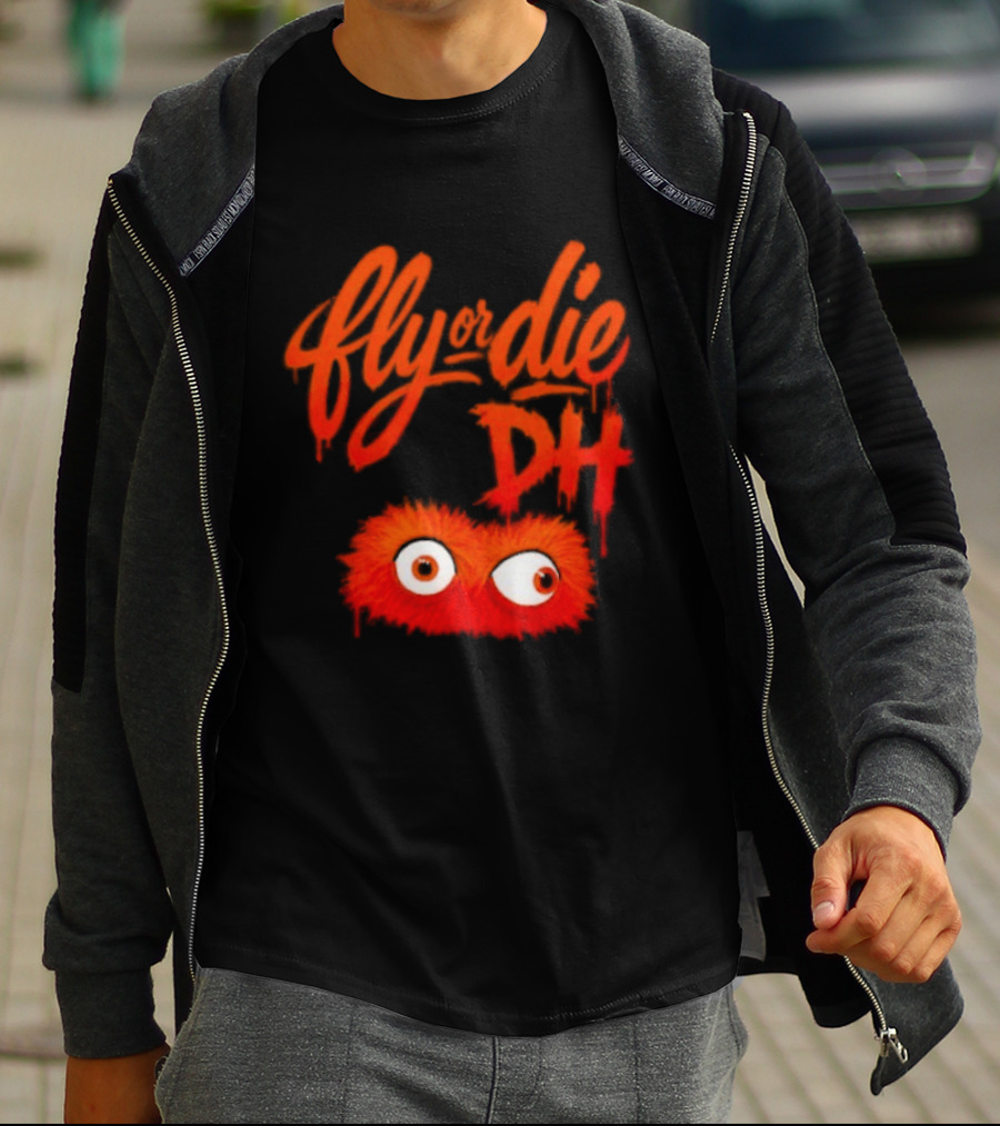 Fly Die DH Gritty Eyes Philadelphia Flyers T-Shirt