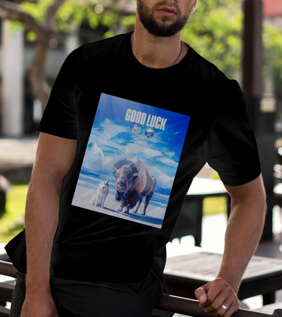 Good Luck Jacksonville Icemen Buffalo Sabres NHL Team Game 1 Buffalo Beach Sky T-Shirt