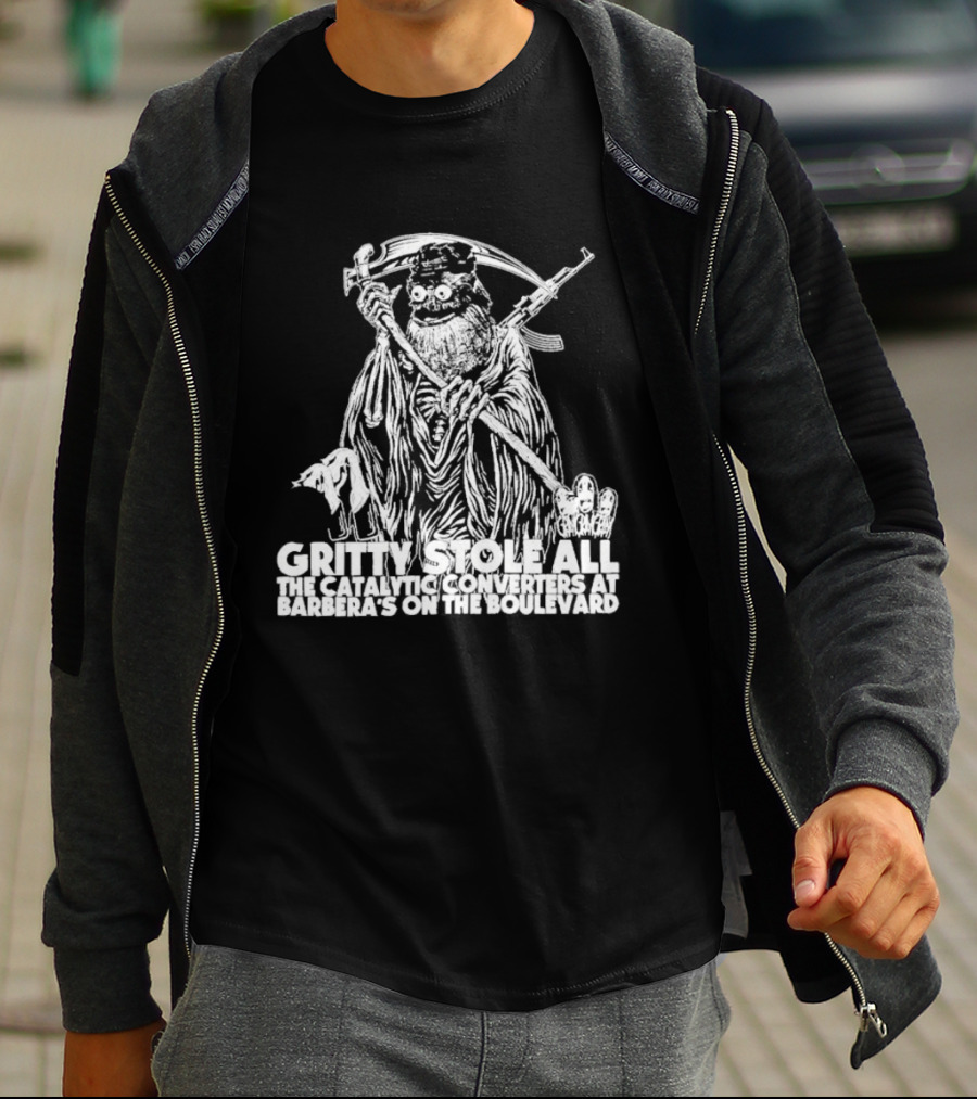 Gritty Flyers Stole All The Catalytic Converters At Barbera's On The Boulevard T-Shirt