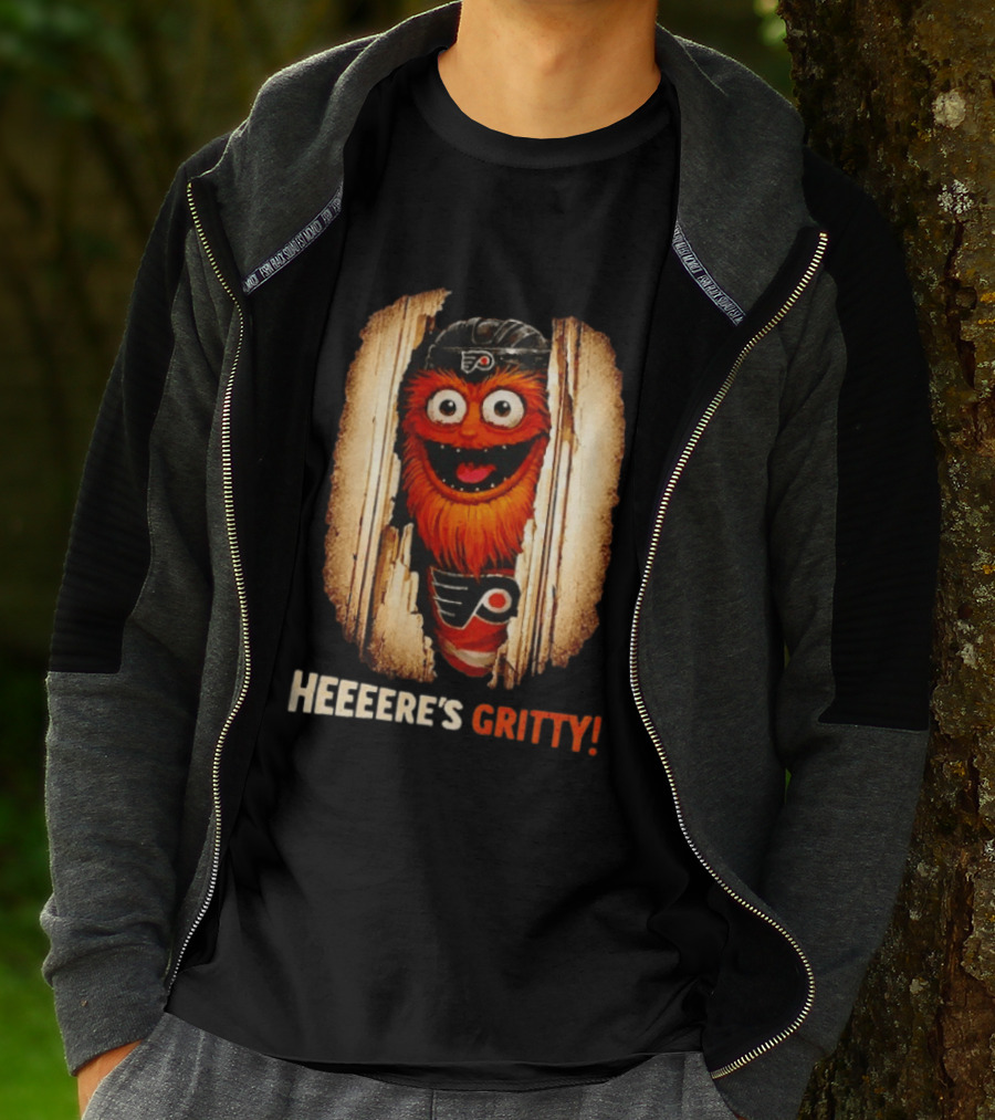 Heeere's Gritty Philadelphia Flyers Hockey T-Shirt