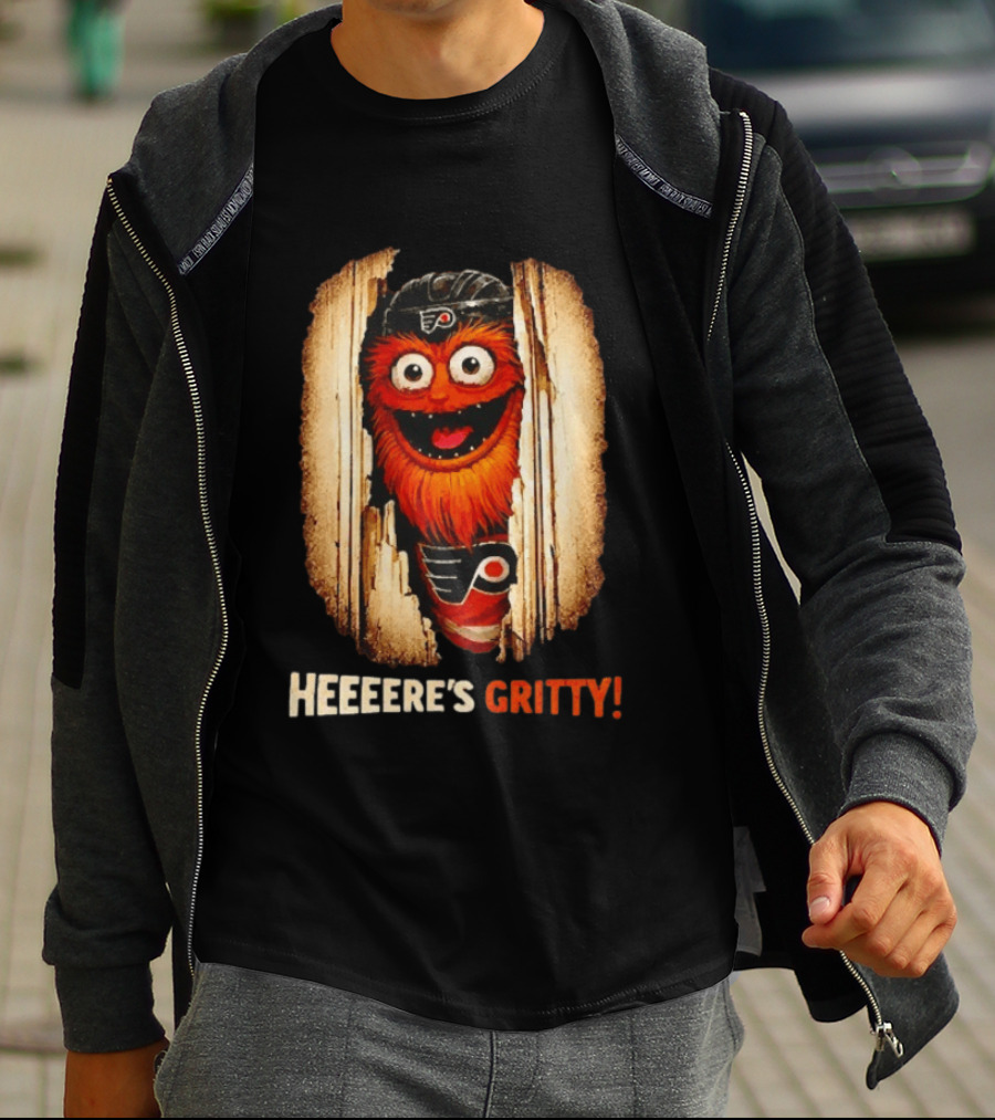 Heeere's Gritty Philadelphia Flyers Hockey T-Shirt