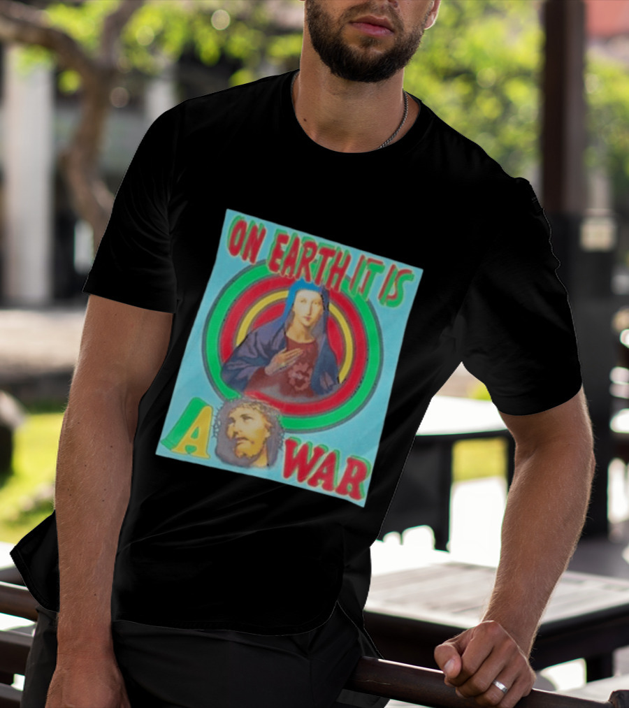 Houston Texans Saint Michael On Earth It Is A War T-Shirt