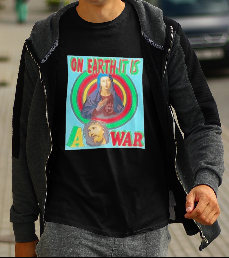 Houston Texans Saint Michael On Earth It Is A War T-Shirt