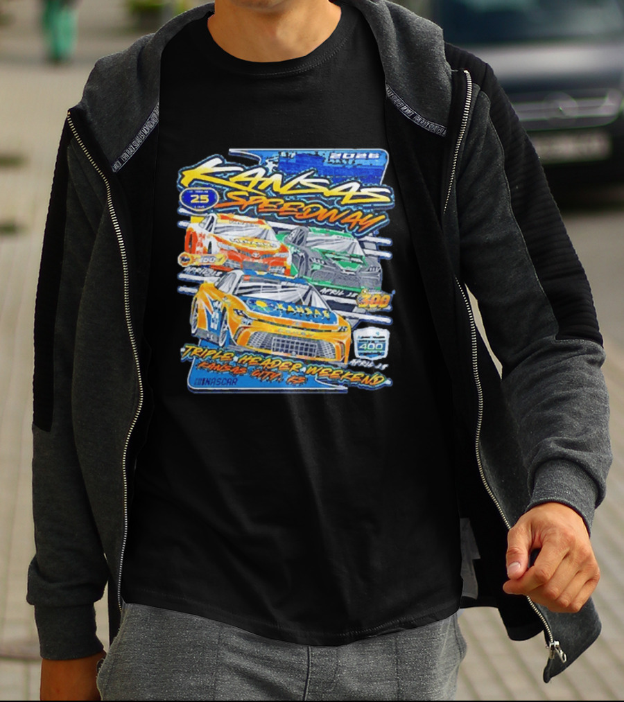 2026 Kansas Speedway NASCAR Triple Header Weekend April 25 Car 400 Kansas City T-Shirt