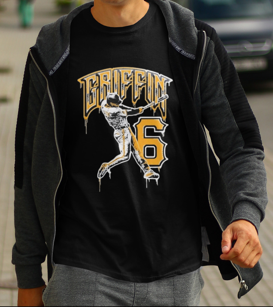 Konnor Griffin 6 Pittsburgh Pirates Dynamic Swinging Player T-Shirt