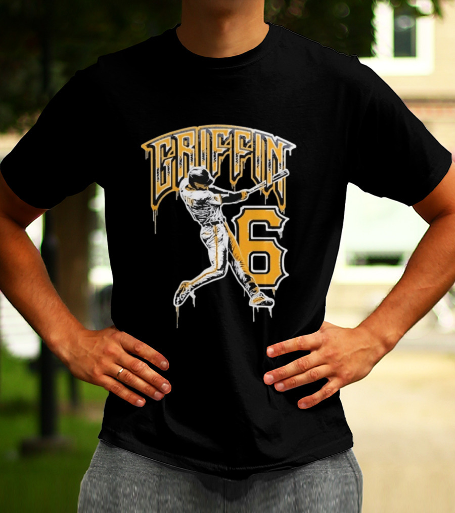 Konnor Griffin 6 Pittsburgh Pirates Dynamic Swinging Player T-Shirt