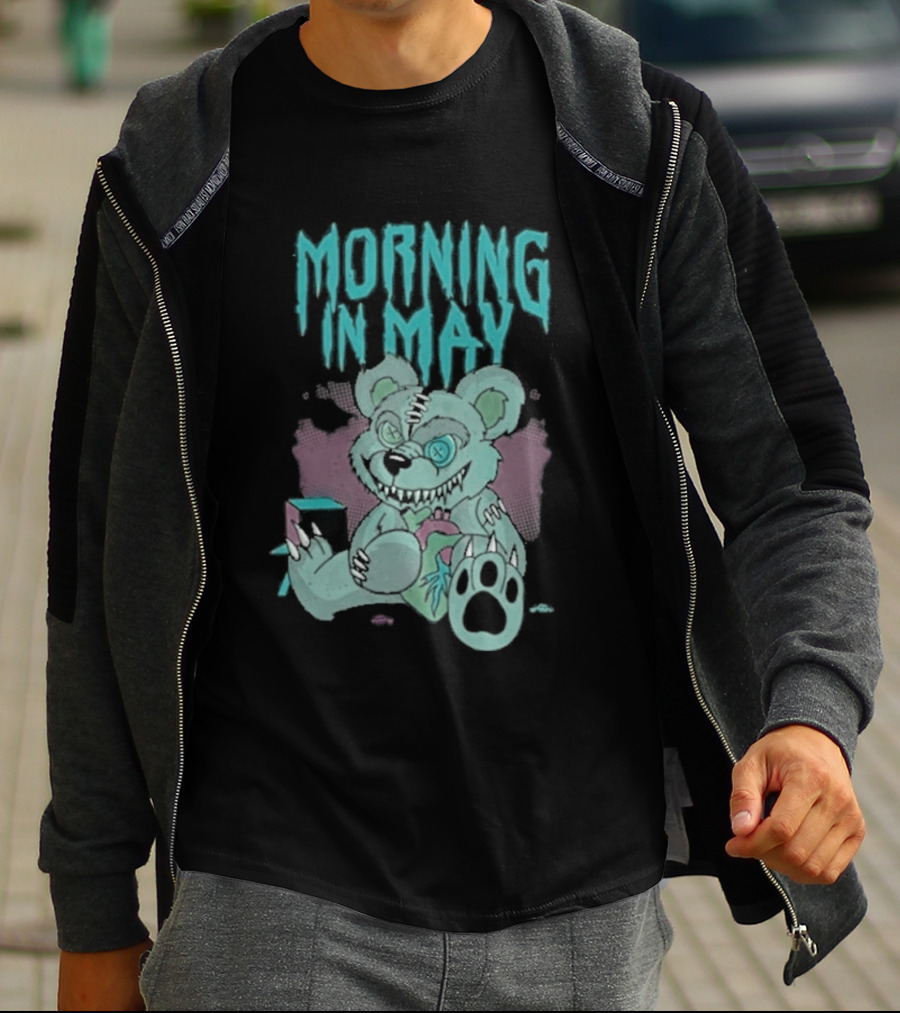 Morning In May Deaddy Bear Pink And Blue Teddy T-Shirt