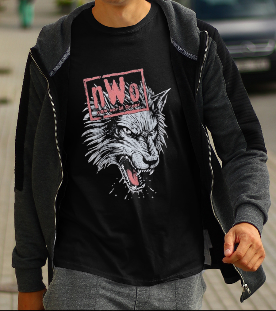 NWO New World Order Wolfpack Vintage Style Wrestling T-Shirt