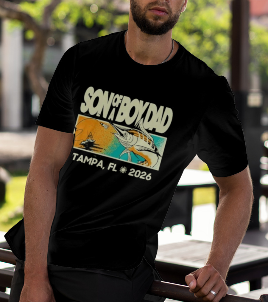 Son Of A Boy Dad Fish Pocket Tampa FL 2026 T-Shirt