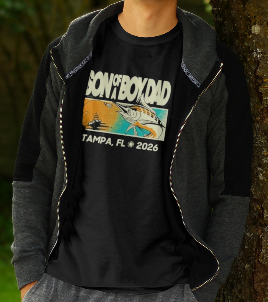 Son Of A Boy Dad Fish Pocket Tampa FL 2026 T-Shirt