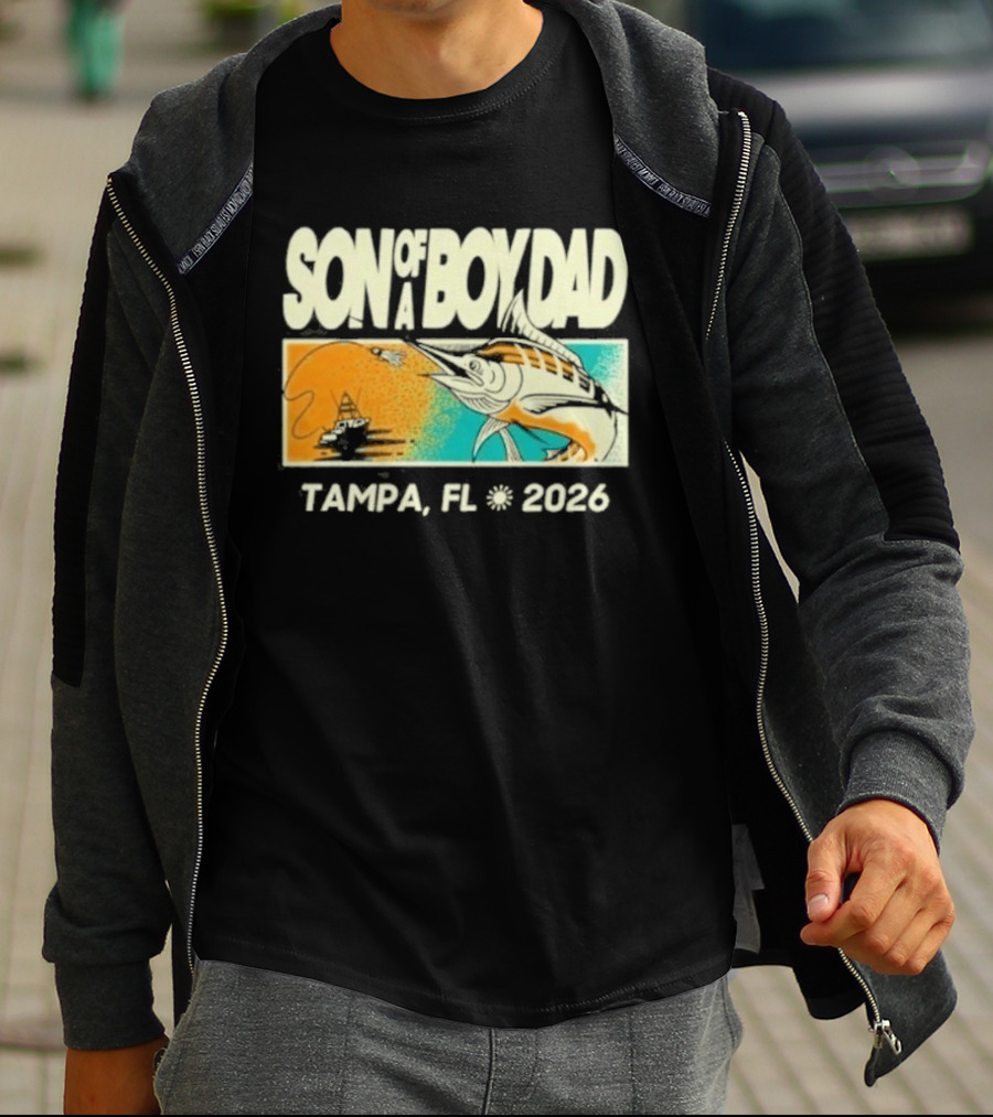 Son Of A Boy Dad Fish Pocket Tampa FL 2026 T-Shirt