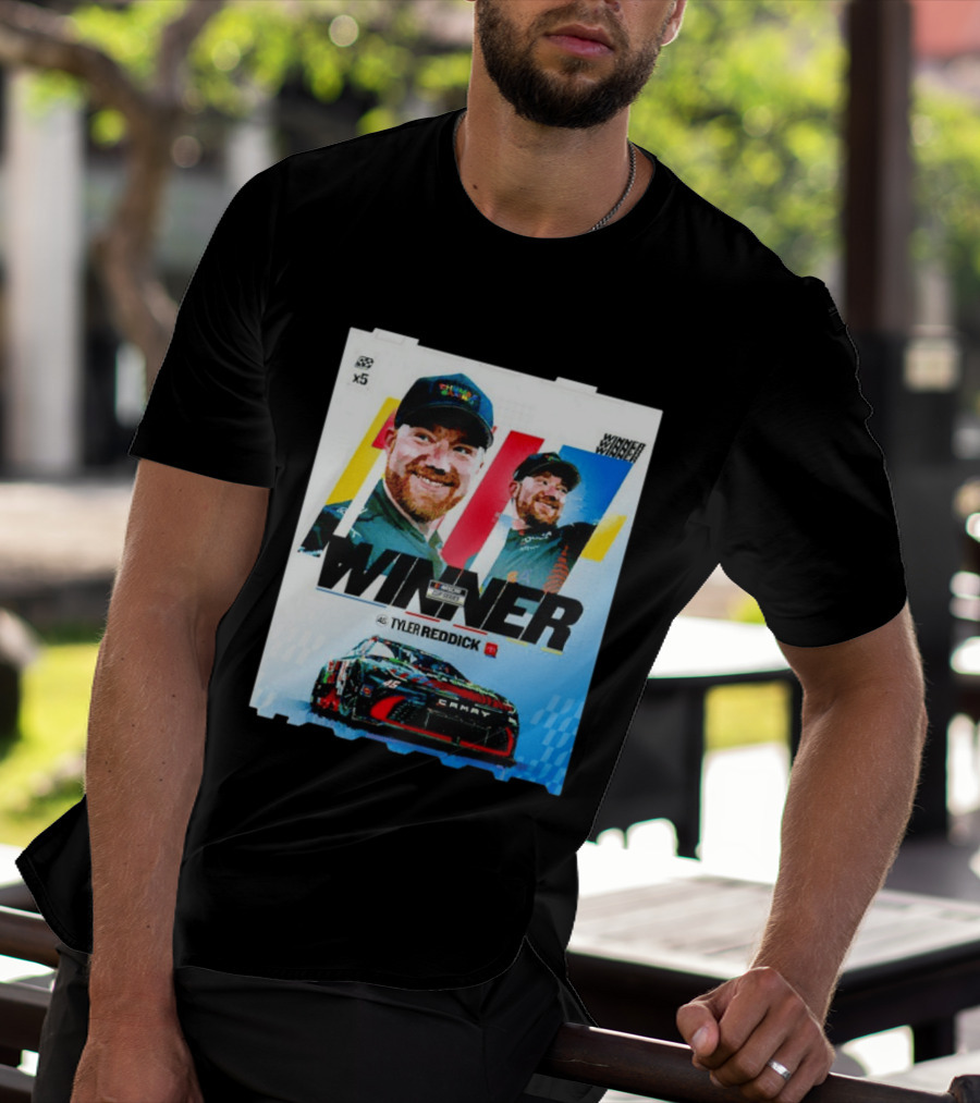 Winner Tyler Reddick NASCAR Kansas Speedway Victory Car Chevrolet Camaro T-Shirt
