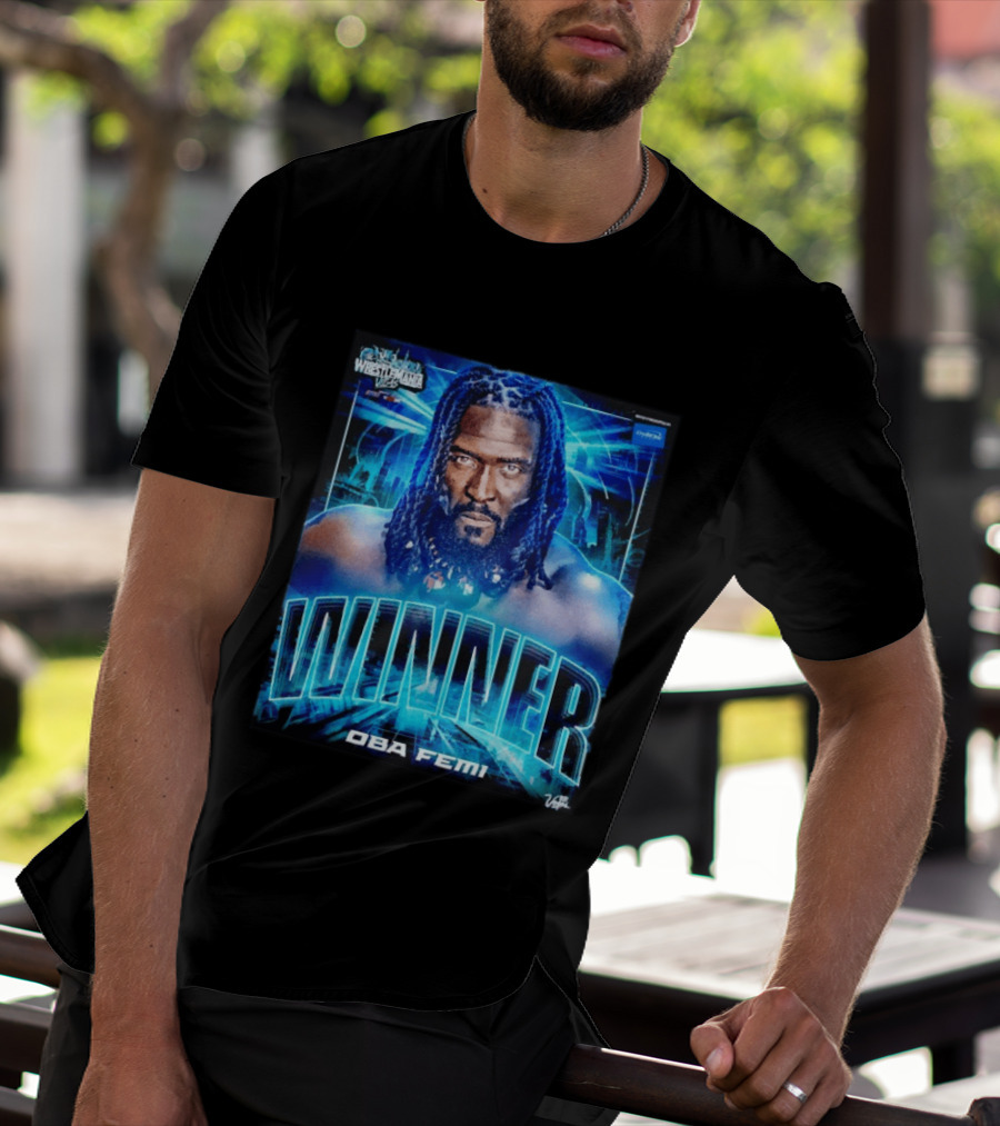 Winner WWE Superstar Oba Femi WrestleMania 42 Vegas Victory T-Shirt