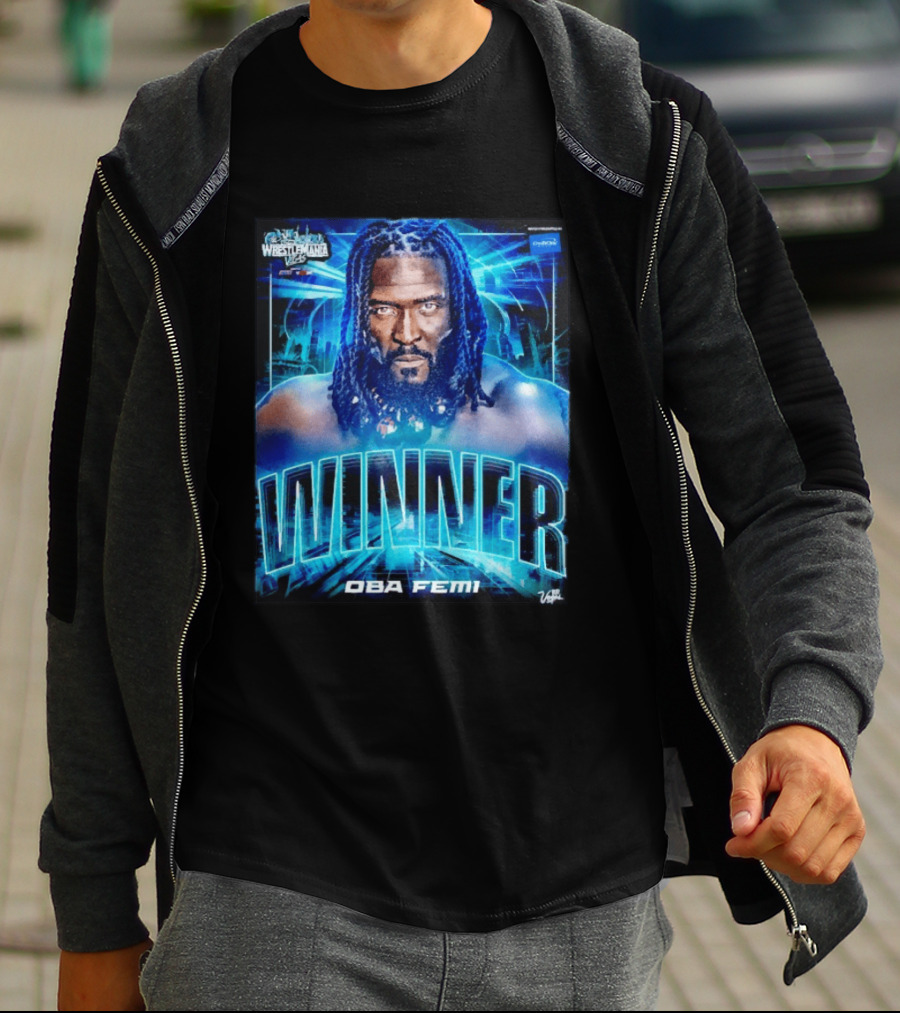 Winner WWE Superstar Oba Femi WrestleMania 42 Vegas Victory T-Shirt