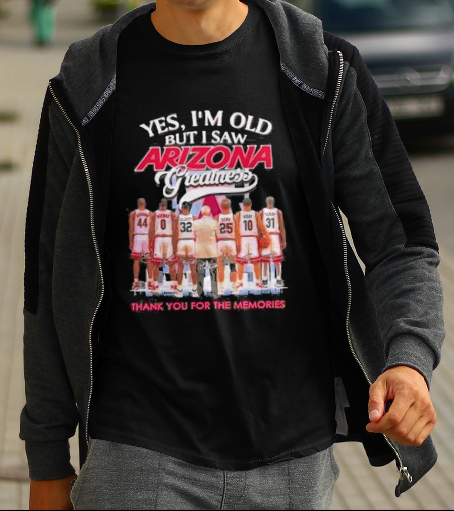 Yes I'm Old But I Saw Arizona Wildcats Thank You For The Memories T-Shirt