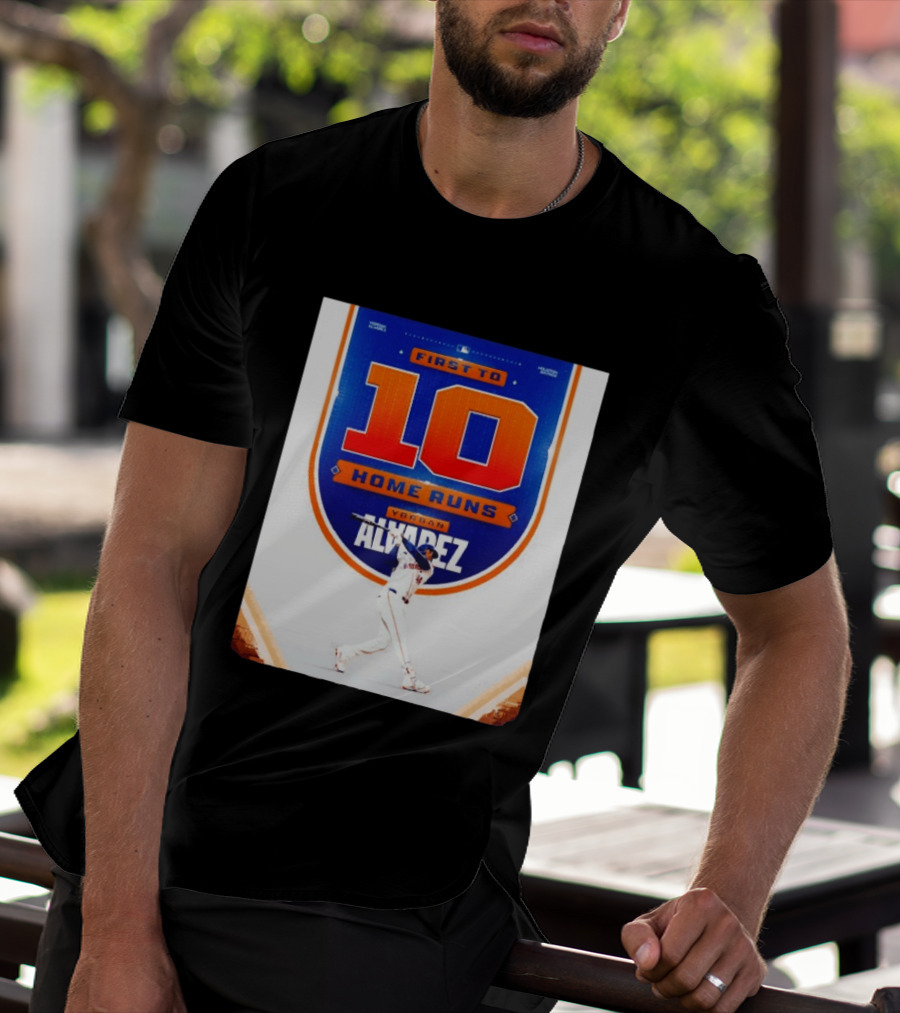 Yordan Alvarez First To 10 Home Runs Houston Astros MLB T-Shirt